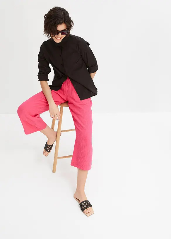 Jupe-culotte en gaze de coton, bonprix
