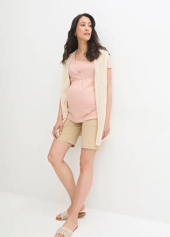 Bermuda de grossesse en jean stretch, bpc bonprix collection