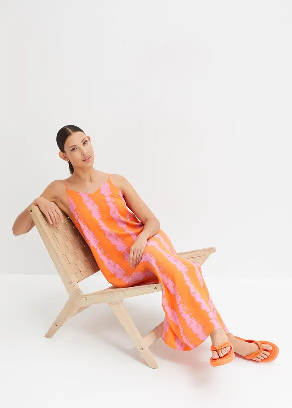 Trägerkleid aus fließender Viskose, bonprix