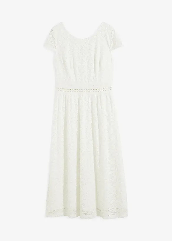 Spitzenkleid mit Häkel-Einsatz in der Taille, bonprix