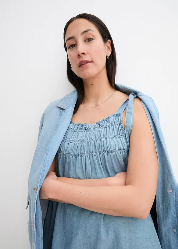 Robe midi en jean, John Baner JEANSWEAR