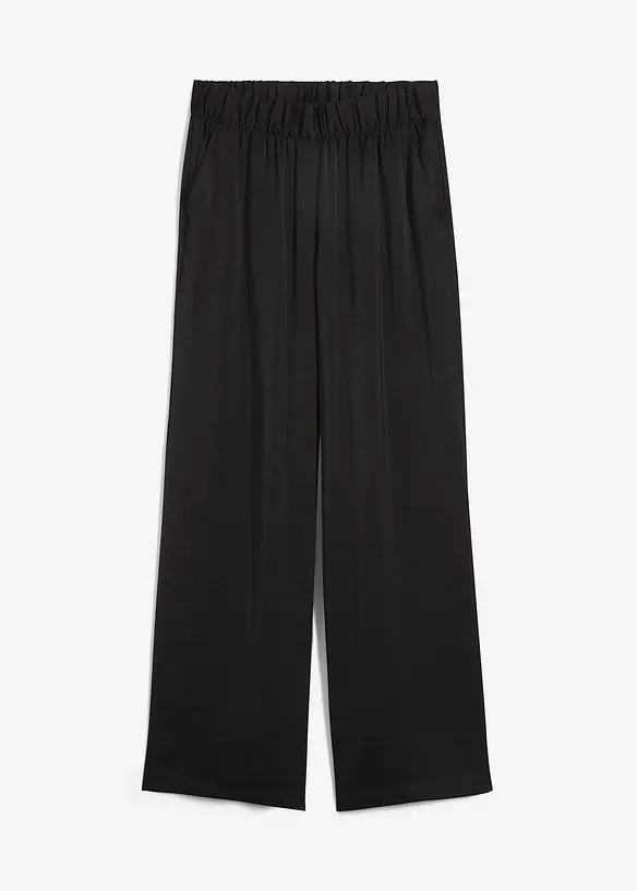 Leichte Palazzo-Hose aus strukturiertem Material, bonprix