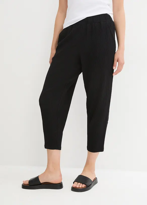 Jersey-Hose aus Strukturmaterial, bonprix