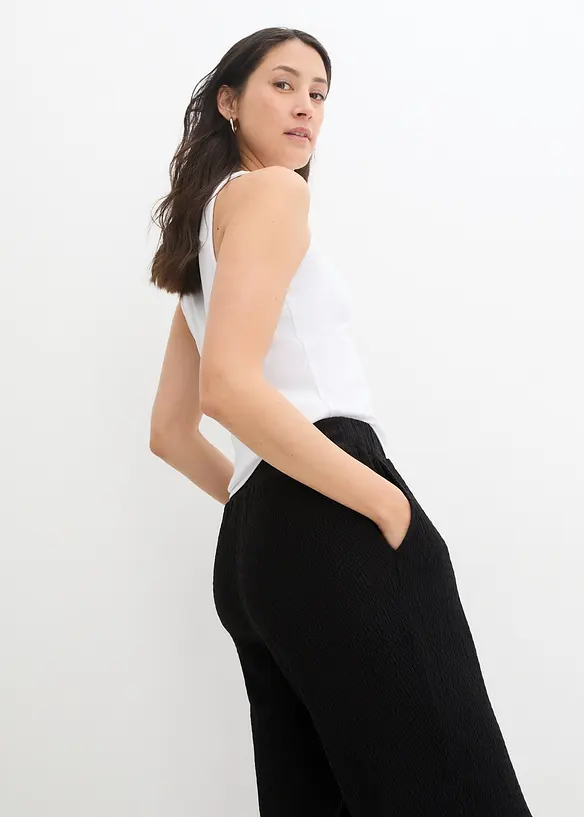 Jersey-Hose aus Strukturmaterial, bonprix