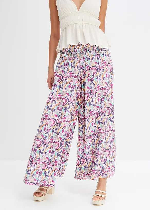 Palazzo-Hose aus fließender Viskose, bonprix