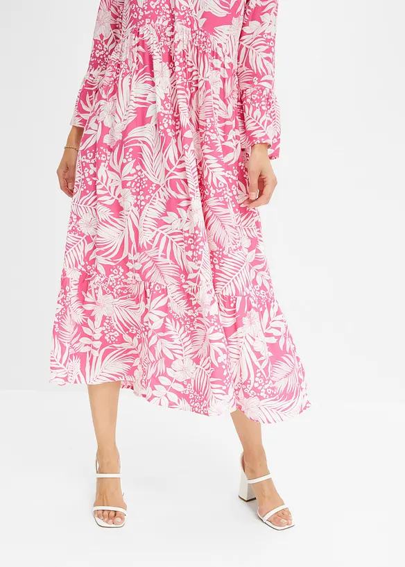 Robe-tunique imprimée en viscose fluide, bonprix