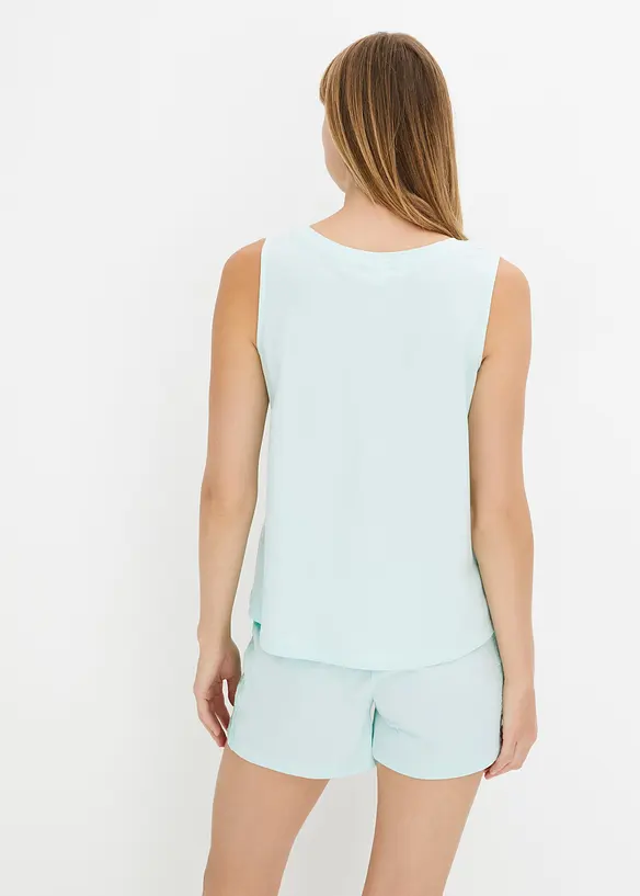 Pyjashort avec empiècements en dentelle, bonprix