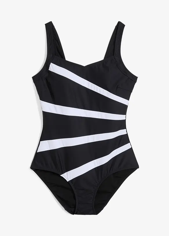 Maillot 1 pièce sculptant, maintien fort, à empiècements, bonprix