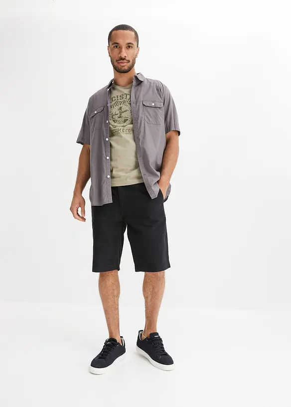 Bermuda chino 100% coton, Regular, bonprix