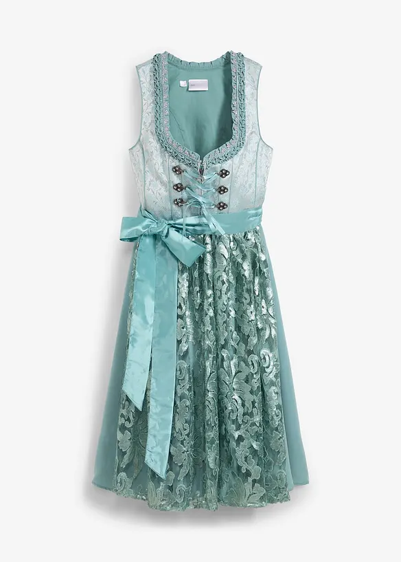 Dirndl mit Pailletten Schürze (2-tlg.Set), bonprix
