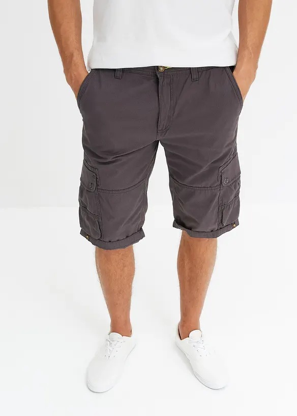 Bermuda cargo 100% coton, Regular, bonprix