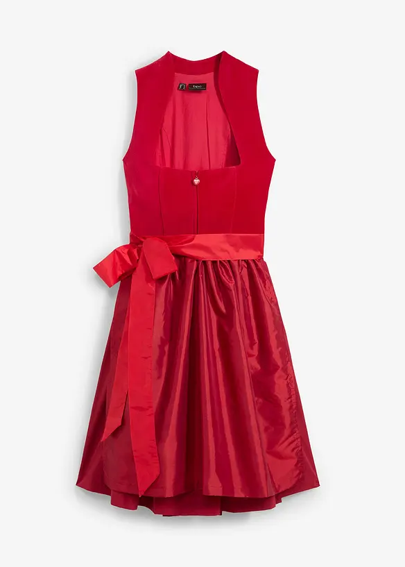 Dirndl mit Samt-Mieder und Satin-Schürze (2-tlg.Set), bonprix