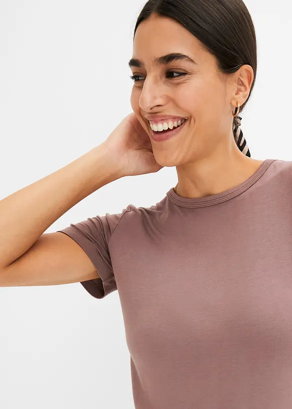 T-Shirt aus fließender Viskose, bonprix