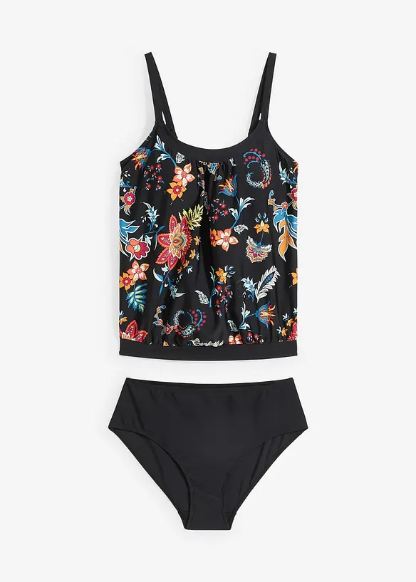 Oversize-Tankini (2-tlg.Set) mit verstellbaren Trägern, bonprix