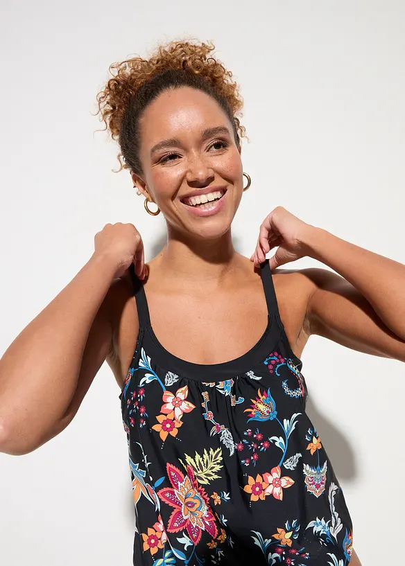 Oversize-Tankini (2-tlg.Set) mit verstellbaren Trägern, bonprix