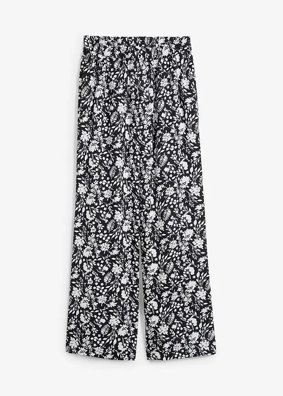 Pantalon palazzo à ceinture élastiquée, bonprix