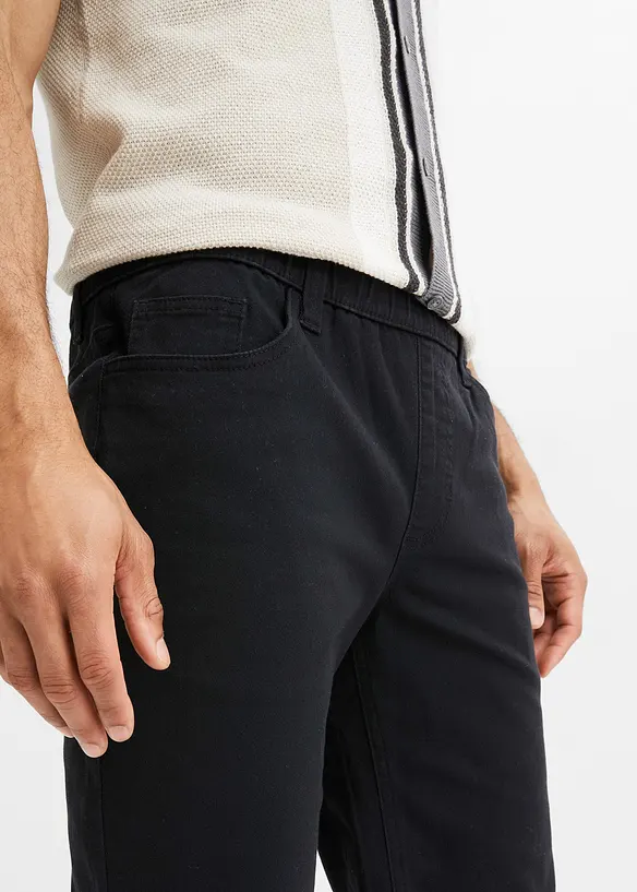 Stretch Schlupfjeans-Bermuda, Regular Fit (2er Pack), bonprix