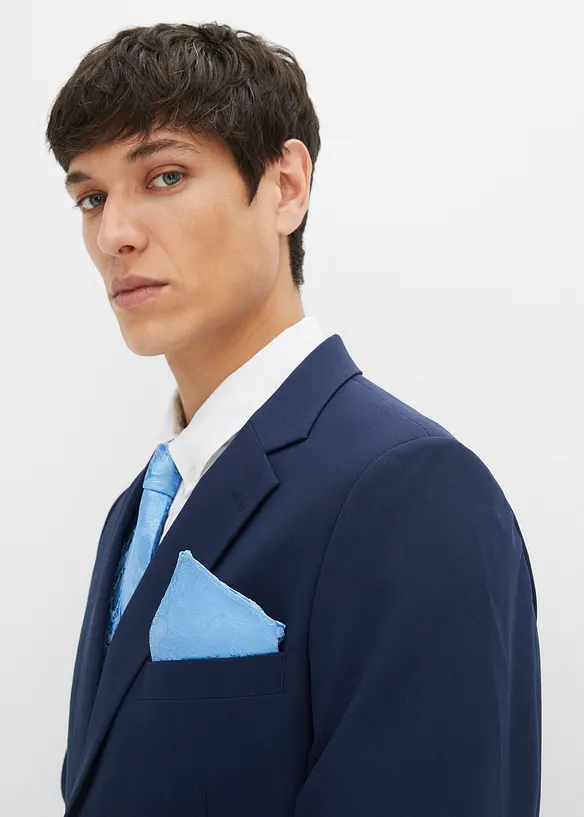 Costume de marié Slim (ens. 5 pces) avec gilet et cravate, bonprix