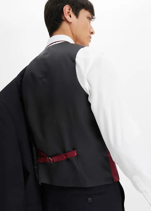 Costume de marié Slim (ens. 5 pces) avec gilet et cravate, bonprix