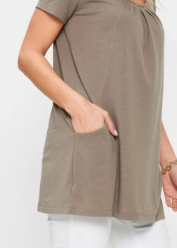 Longshirt mit Viskose, bonprix