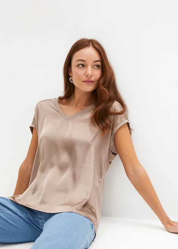 T-shirt en viscose mélangée, bonprix