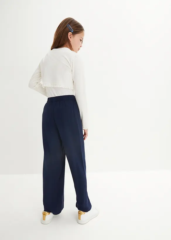 Pantalon palazzo en viscose douce, bonprix