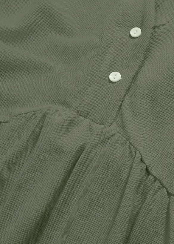 Robe en jersey de coton avec col polo, bonprix