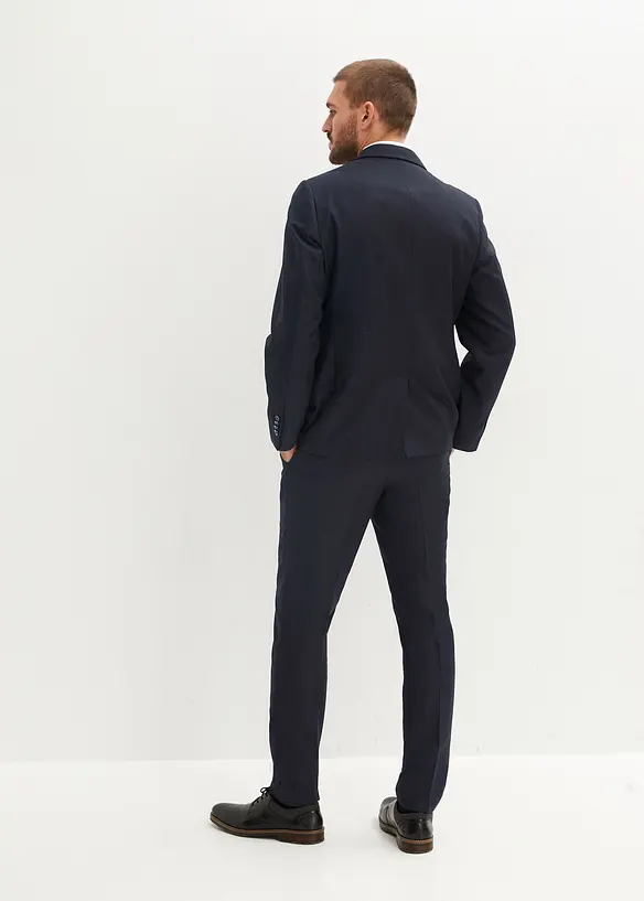 Anzug mit Weste und Krawatte (4-tlg.Set), Slim Fit, bonprix