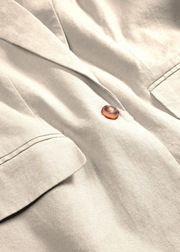 Longblazer aus Leinen-Viskose-Mix, bonprix