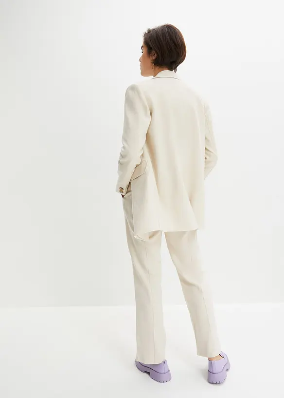 Longblazer aus Leinen-Viskose-Mix, bonprix