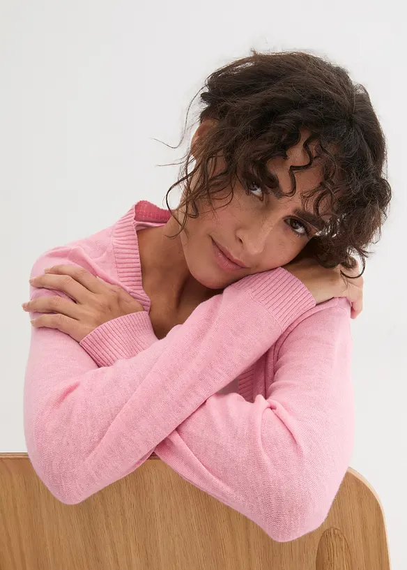 Gilet en fine maille de coton, bonprix