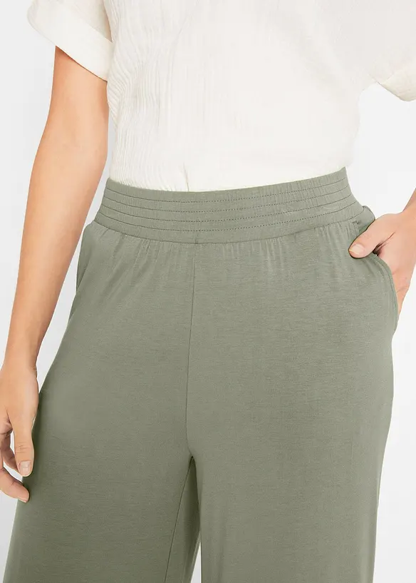 Jersey-Hose aus fließendem Viskose-Mix, 7-8-Länge, bonprix