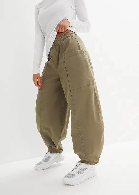 Pantalon en twill de coton extensible, bonprix