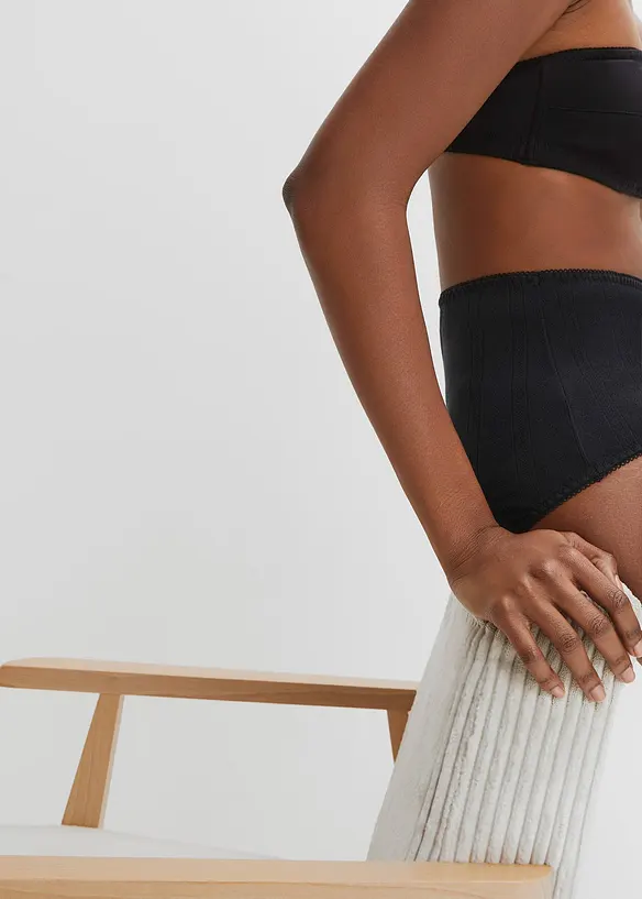 Highwaist Slip aus leichter Baumwolle (4er Pack), bonprix