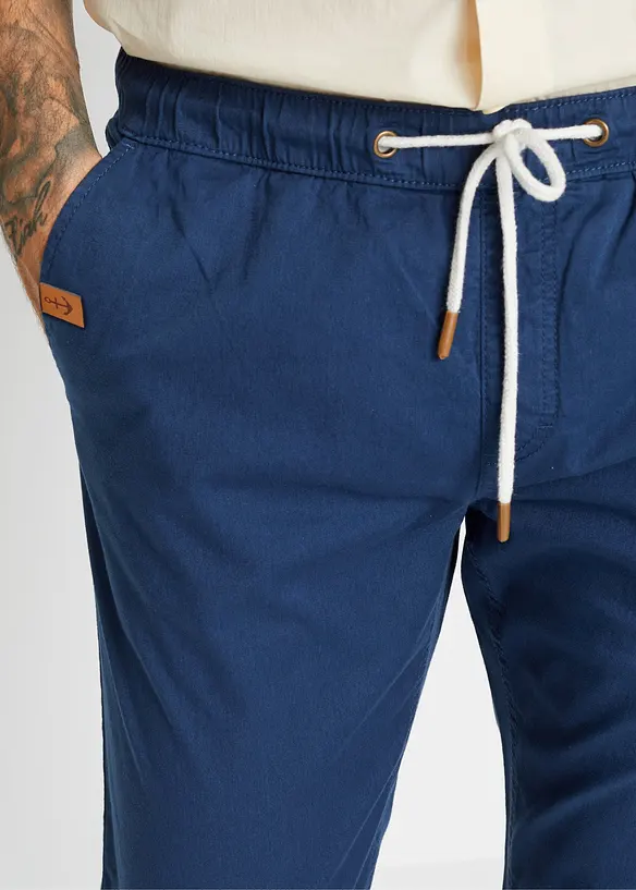 Pantalon droit taille élastiquée, Slim Fit, bonprix