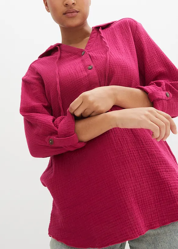 Blouse en gaze 100% coton, bonprix