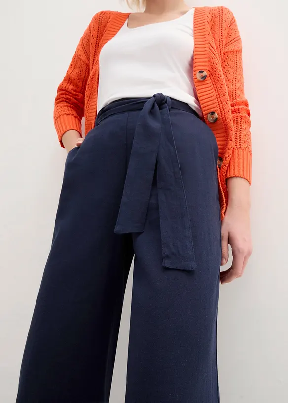 Culotte aus luftigem Leinen-Mix, bonprix