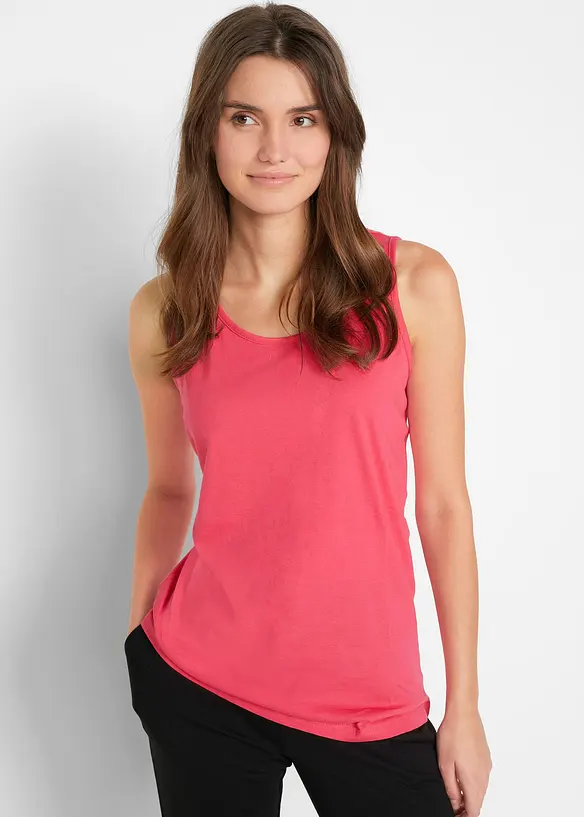 Long-Top aus reiner Baumwolle (5er Pack), bonprix