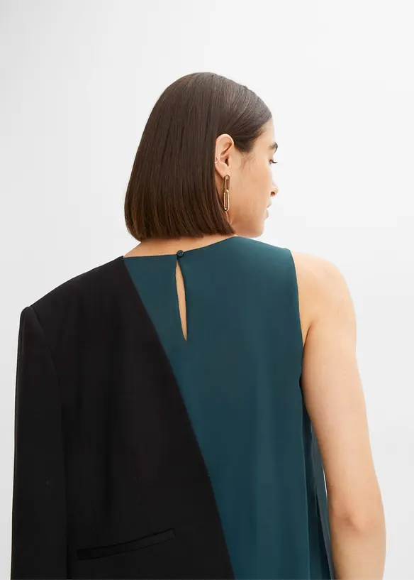Robe en chiffon en polyester recyclé, bonprix