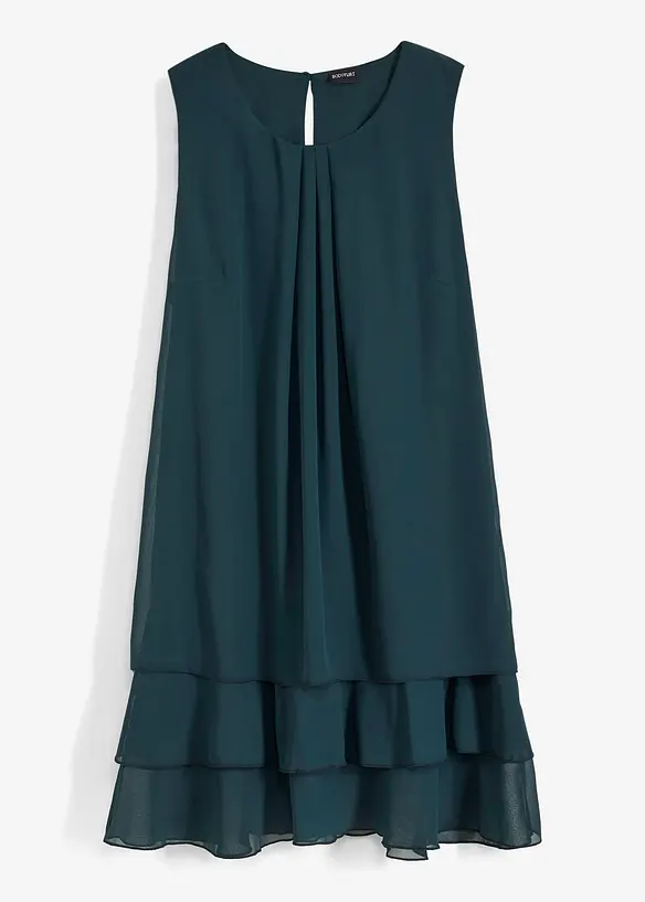 Robe en chiffon en polyester recyclé, bonprix