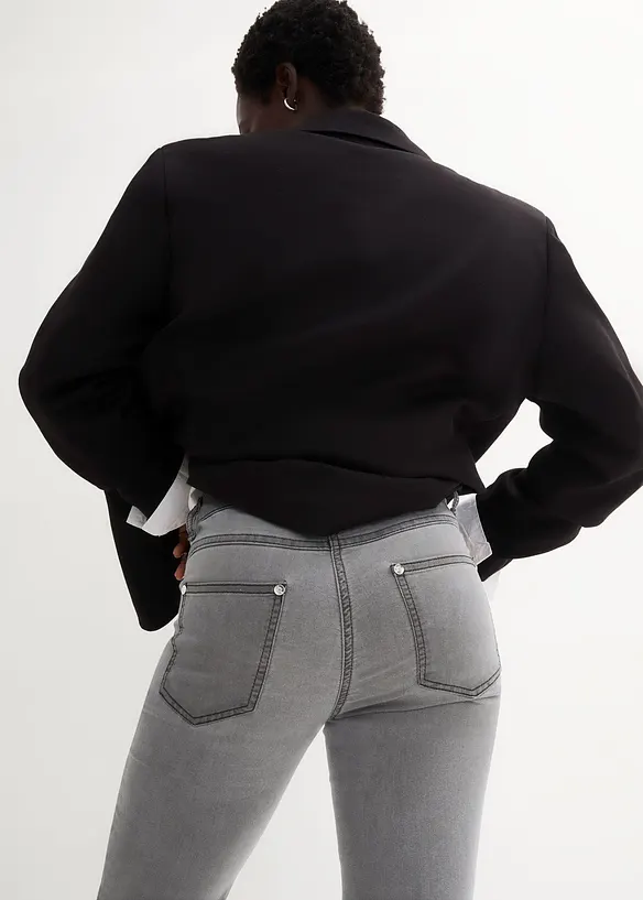 Slim-Fit-Jeans Mid Waist, Super Stretch, bonprix