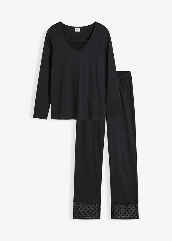 Pyjama avec dentelle, bonprix