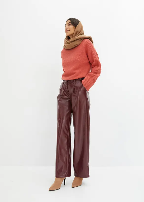 Pantalon enduit, bonprix
