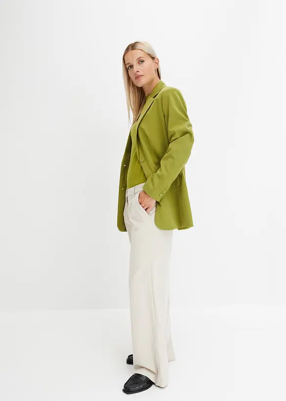 Blazer long en viscose mélangée, bonprix