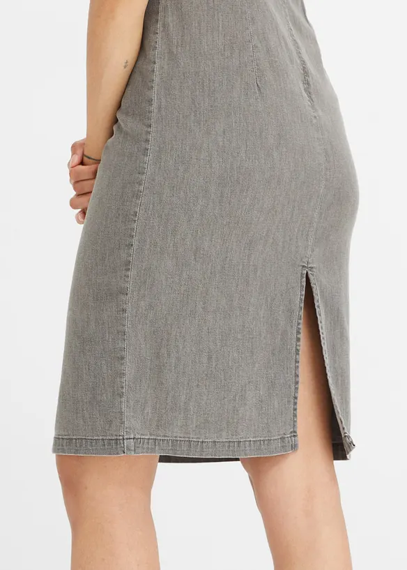Robe midi en jean, bonprix