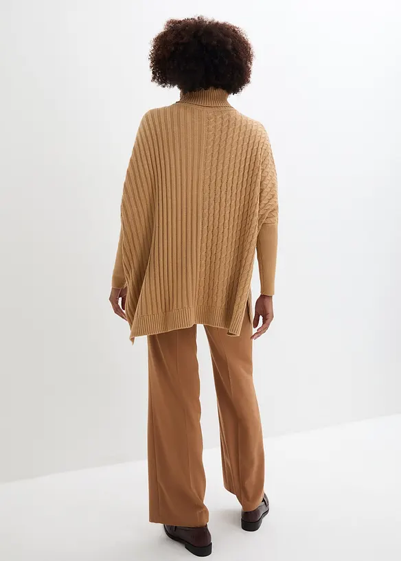 Pull poncho oversize, bonprix