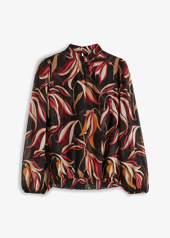 Chiffonbluse mit Ballonärmeln, bonprix