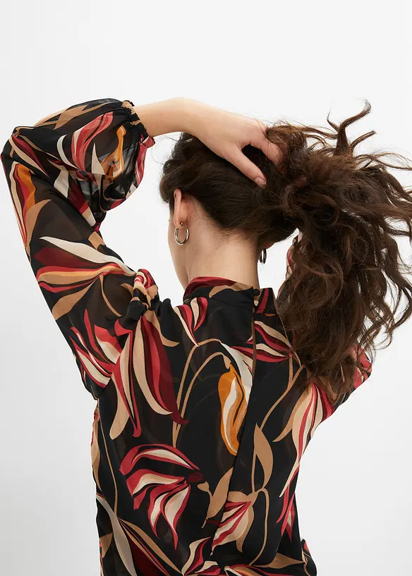 Chiffonbluse mit Ballonärmeln, bonprix