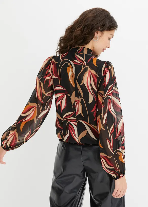 Chiffonbluse mit Ballonärmeln, bonprix