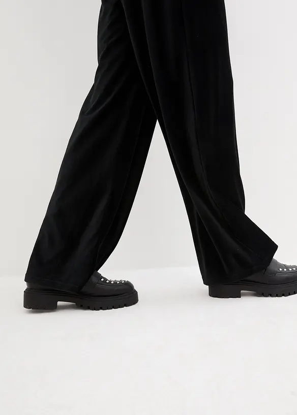 Weite Schlupfhose in Cordoptik, bonprix